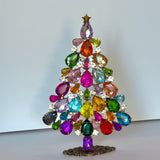 Czech Rhinestone Christmas Tree