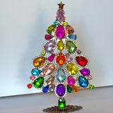 Czech Rhinestone Christmas Tree