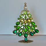 Czech Rhinestone Christmas Tree