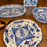 Decorative Blue Plate with Girl | Lisa Sandner