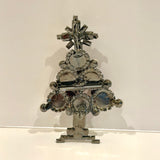 VRBA Christmas Tree Rhinestone Holiday Brooch