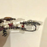 VRBA Christmas Tree Rhinestone Holiday Brooch