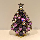 Double- Sided Czech Rhinestone Christmas Tree