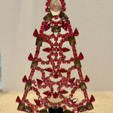 Czech Rhinestone Christmas Tree