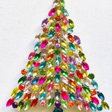 Czech Rhinestone Christmas Tree