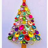 Czech Rhinestone Christmas Tree