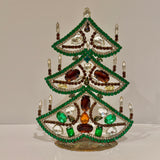 Czech Rhinestone Christmas Tree