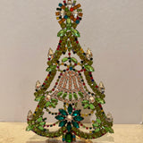 Czech Rhinestone Christmas Tree