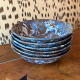 Aptware Brown/Blue Blend Bowls | Set of 6