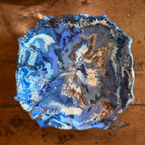 Aptware Brown/Blue Blend Scalloped Dish