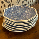 Blue Octagon Aptware Appetizer Plates | Set of 8