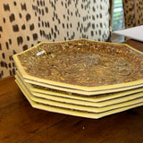 Brown Octagon Aptware Charger  Plates | Set of 6