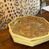 Brown Octagon Aptware Charger  Plates | Set of 6