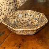 Aptware Brown/Blue Blend Octagon Bowl