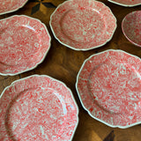 Red/Grey Aptware Salad Plates | Set of 10