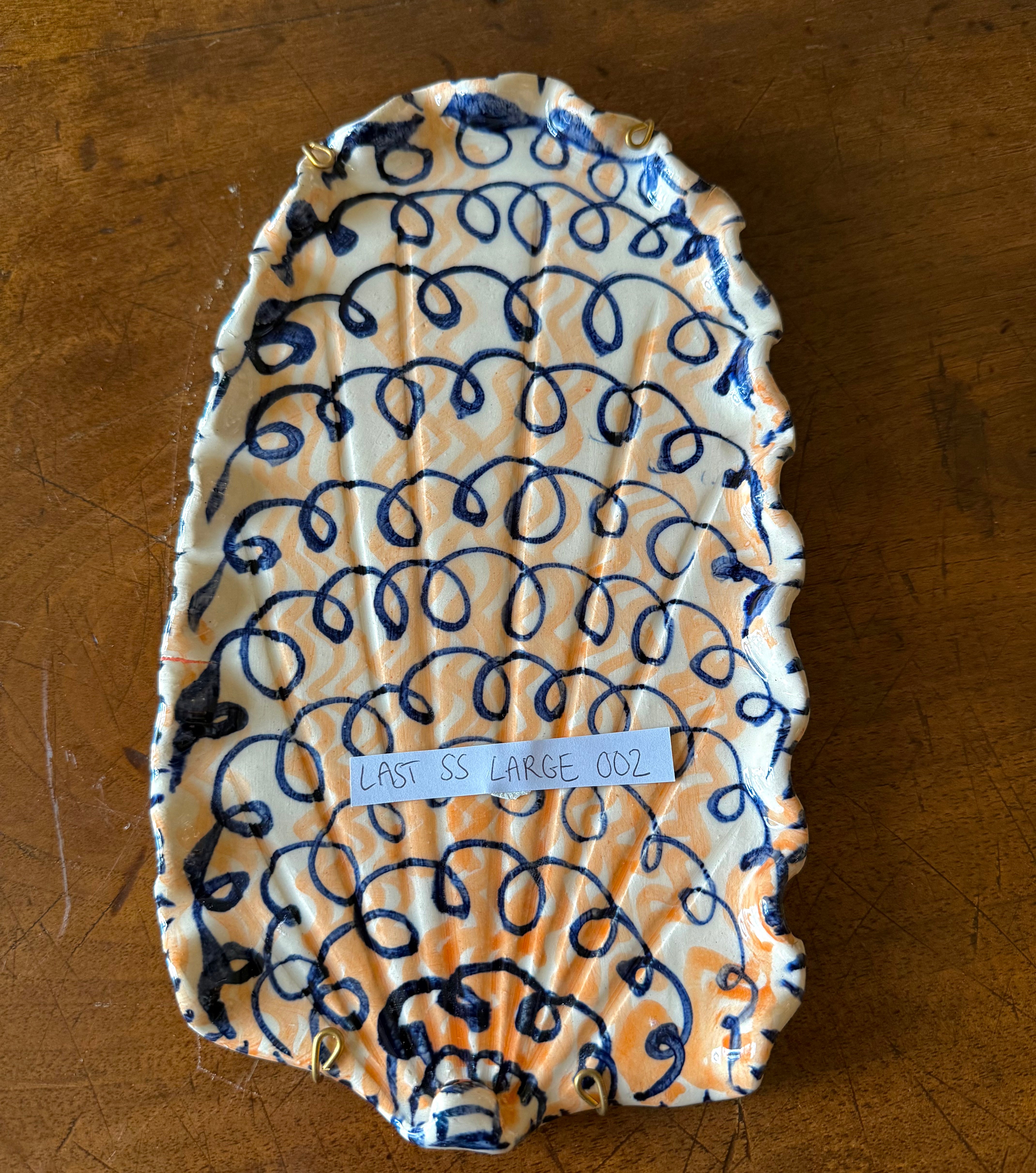 Shells - Orange/Blue Large – The French Tangerine