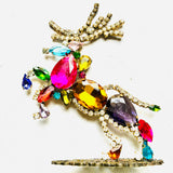 Czech Rhinestone Christmas Tree - Left-facing