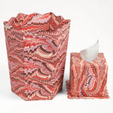Hand Marbled Scallop Tissue Box Cover