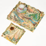 Nesting Scalloped Hand-Marbled Nesting Trays | Flatiron Feathers
