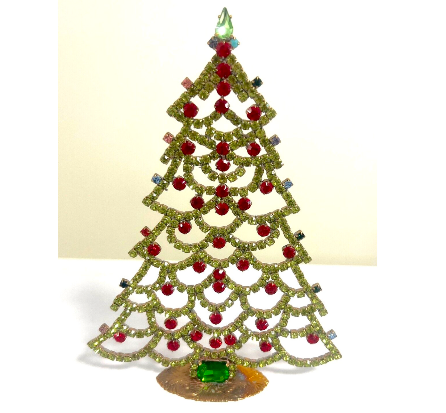 Czech Rhinestone Christmas Tree