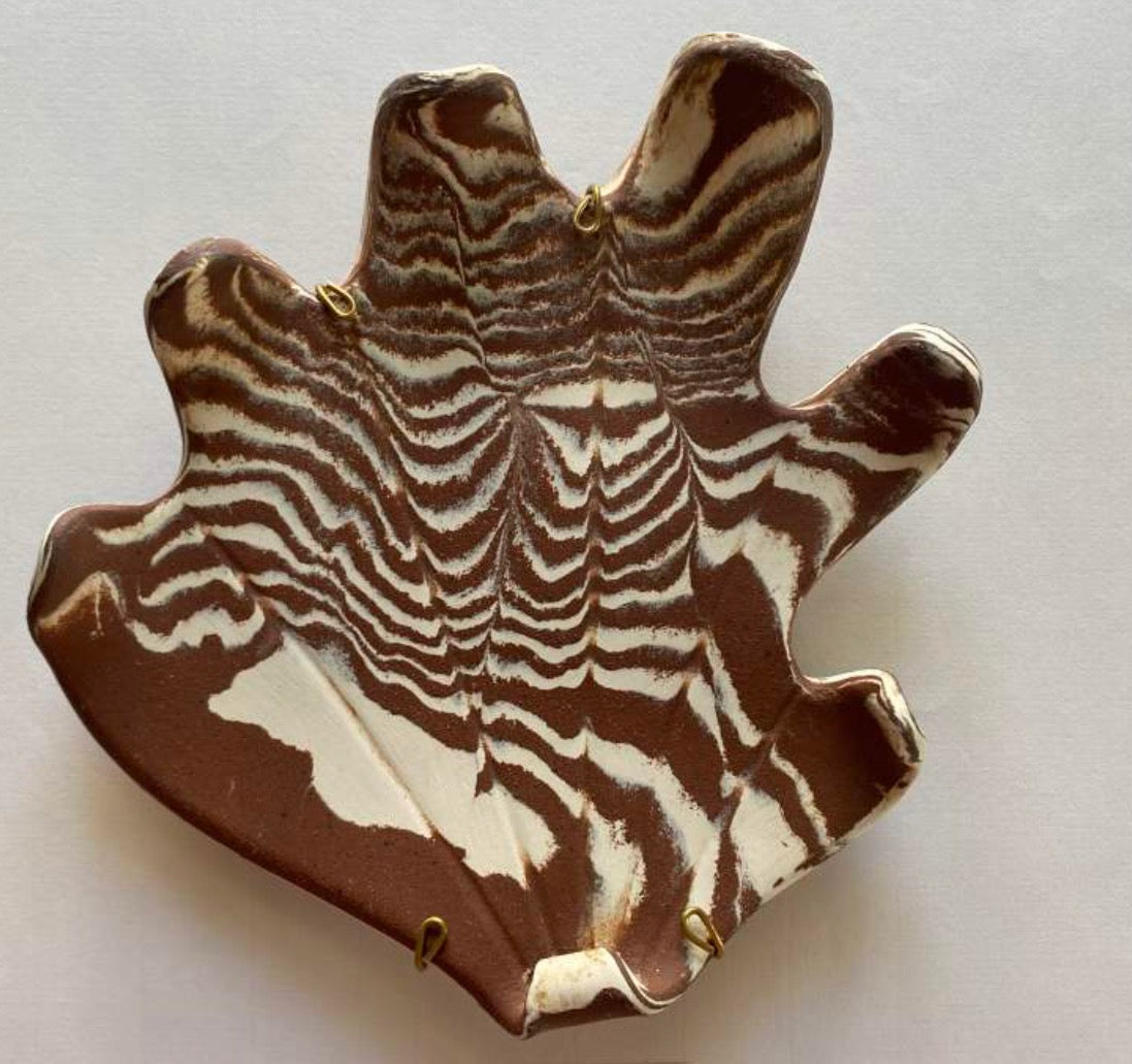 Shells - Medium Unglazed Terracotta and White Stoneware