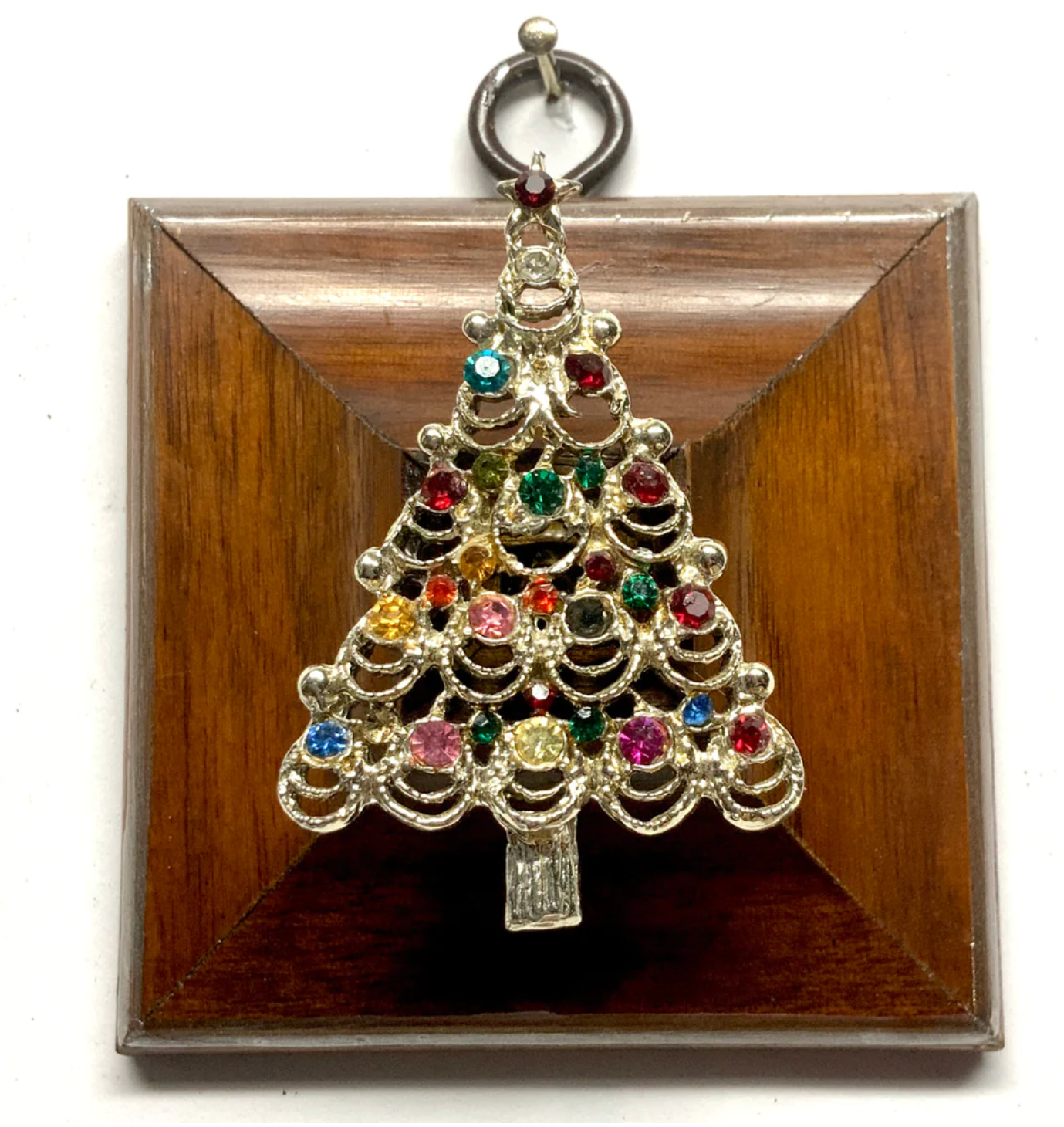 Wooden Frame with Christmas Tree