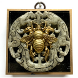 Acrylic Frame with Grande Bee on Jade / Slight Imperfections