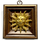 Wooden Frame with Sun