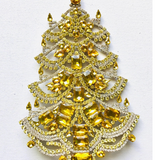 Czech Rhinestone Christmas Tree