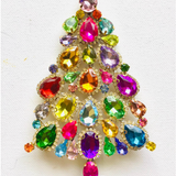 Czech Rhinestone Christmas Tree