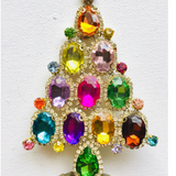 Czech Rhinestone Christmas Tree