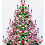 Czech Rhinestone Christmas Tree