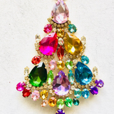 Czech Rhinestone Christmas Tree