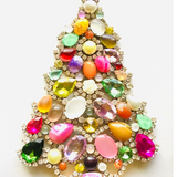 Czech Rhinestone Christmas Tree