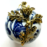 Ceramic Ball Frame with Rose Cross