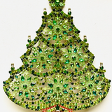Czech Rhinestone Christmas Tree
