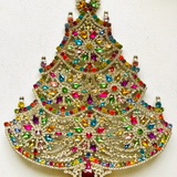Czech Rhinestone Christmas Tree