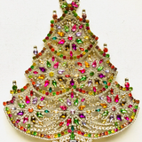 Czech Rhinestone Christmas Tree