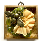 Acrylic Frame with Bee on Necklace / Slight Imperfections