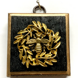 Bourbon Barrel Frame with Napoleonic Bee on Brooch