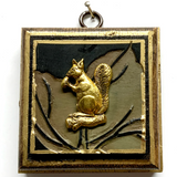 Bourbon Barrel Frame with Squirrel on Coromandel