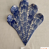 Shell-f Sconces Pair Blue Shellegance Shells with Sugared Almond Brackets