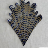 Shell-f Sconces Pair Blue/Brown Shellegance Shells with Sugared Almond Brackets