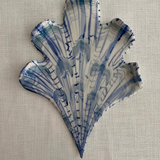 Shell-f Sconce Single Blue Shellegance Shell with Sugared Almond Bracket