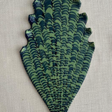 Shell-f Sconce Single Green/Blue Shellegance Shell with Light Green Bracket