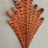 Shell-f Sconces Pair Orange Shellegance Shells with Sugared Almond Brackets