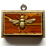 Bourbon Barrel Frame with Italian Bee on Coromandel