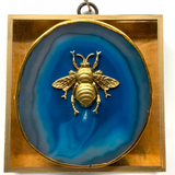 Acrylic Frame with Grande Bee on Agate / Slight Imperfections (Copy)