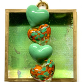 Acrylic Frame with Hearts / Slight Imperfections