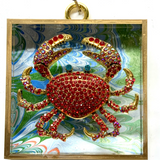 Acrylic Frame with Crab / Slight Imperfections